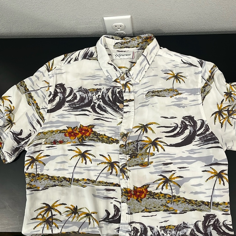 Depart west short sleeve button down shirt